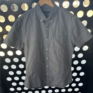 New Look Slate Gray Casual Button Down Shirt